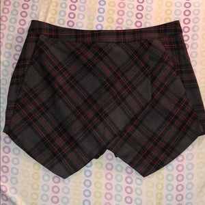 Asymmetrical Plaid Skort from LF!